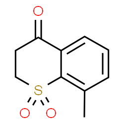 8-Methyl-3,4-dihydro-4-oxo-2H-1-benzothiopyran 1,1-dioxide Structure