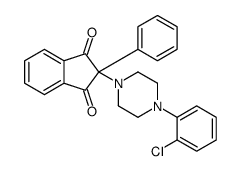 2-[4-(2-chlorophenyl)piperazin-1-yl]-2-phenylindene-1,3-dione Structure