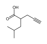 2-(2-methylpropyl)pent-4-ynoic acid结构式