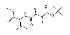 BOC-N-甲基-丙氨酰缬氨酸乙酯结构式