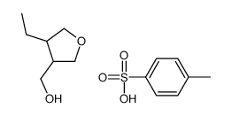 (4-ethyloxolan-3-yl)methanol,4-methylbenzenesulfonic acid Structure