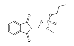 S-((1,3-dioxoisoindolin-2-yl)methyl)O-methylO-propyl phosphorodithioate结构式