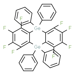 1,2,3,4,6,7,8,9-Octafluoro-5,10-dihydro-5,5,10,10-tetraphenyldibenzo[b,e][1,4]digermanin结构式