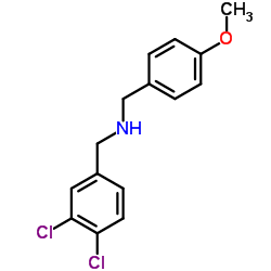 1-(3,4-Dichlorophenyl)-N-(4-methoxybenzyl)methanamine结构式