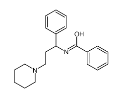 N-[1-phenyl-3-piperidinopropyl]benzamide Structure