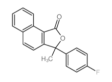 3-(4-Fluorophenyl)-3-methylnaphtho(1,2-c)furan-1(3H)-one structure