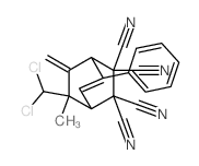 Bicyclo[2.2.2]oct-5-ene-2,2,3,3-tetracarbonitrile,7-(dichloromethyl)-7-methyl-8-methylene-5-phenyl-结构式