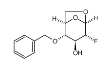 .beta.-D-Glucopyranose, 1,6-anhydro-2-deoxy-2-fluoro-4-O-(phenylmethyl)-结构式