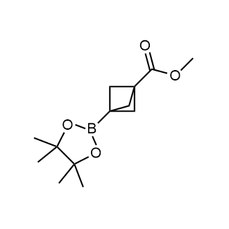 methyl 3-(4,4,5,5-tetramethyl-1,3,2-dioxaborolan-2-yl)bicyclo[1.1.1]pentane-1-carboxylate Structure
