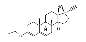 3-ethoxy-17α-ethynylandrosta-3,5-dien-17β-ol-3-one Structure