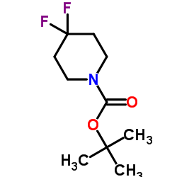 tert-Butyl 4,4-difluoro-1-piperidinecarboxylate Structure