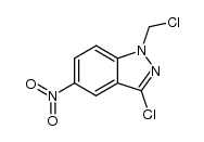 1-Chlormethyl-3-chlor-5-nitroindazol Structure