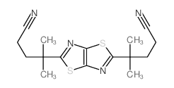 Thiazolo(5,4-d)thiazole-2,5-dibutyronitrile, gamma,gamma,gamma,gamma-tetramethyl- Structure