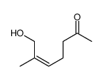 7-hydroxy-6-methylhept-5-en-2-one结构式