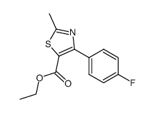 4-(4-FLUOROPHENYL)-2-METHYL-5-THIAZOLECARBOXYLIC ACID ETHYL ESTER structure