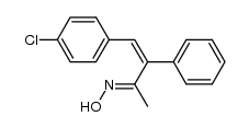 4-(4-chlorophenyl)-3-phenyl-2-oximino-but-3-ene Structure