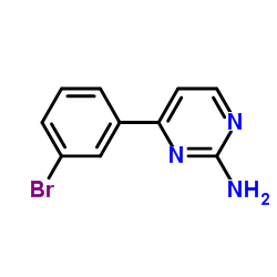 4-(3-Bromophenyl)-2-pyrimidinamine Structure