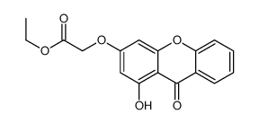 ethyl 2-(1-hydroxy-9-oxoxanthen-3-yl)oxyacetate结构式