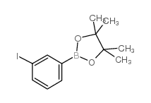 2-(3-iodophenyl)-4,4,5,5-tetramethyl-1,3,2-dioxaborolane Structure