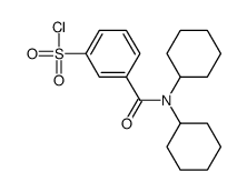 3-(dicyclohexylcarbamoyl)benzenesulfonyl chloride Structure