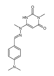 4-dimethylamino-benzaldehyde methyl-(1-methyl-2,6-dioxo-1,2,3,6-tetrahydro-pyrimidin-4-yl)-hydrazone结构式