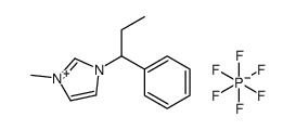 1-methyl-3-(1-phenylpropyl)imidazol-1-ium,hexafluorophosphate结构式