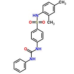 N-(2,4-Dimethylphenyl)-4-[(phenylcarbamoyl)amino]benzenesulfonamide结构式