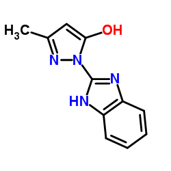 1-(1H-Benzimidazol-2-yl)-3-methyl-1H-pyrazol-5-ol structure