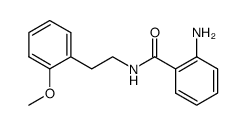 2-amino-N-[2-(2-methoxyphenyl)ethyl]benzamide结构式