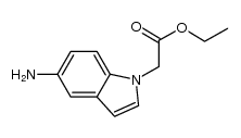 (5-amino-indol-1-yl)-acetic acid ethyl ester Structure