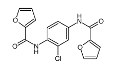 N,N'-(2-Chloro-1,4-phenylene)di(2-furamide) Structure