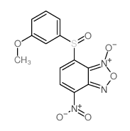 2,1,3-Benzoxadiazole,4-[(3-methoxyphenyl)sulfinyl]-7-nitro-, 3-oxide structure