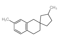 3',6-dimethylspiro[2,4-dihydro-1H-naphthalene-3,1'-cyclopentane] Structure