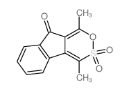 9H-Indeno[1,2-d][1,2]oxathiin-9-one, 1,4-dimethyl-, 3,3-dioxide Structure