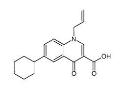 1-Allyl-6-cyclohexyl-4-oxo-1,4-dihydro-quinoline-3-carboxylic acid Structure