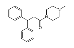 1-(4-Methyl-1-piperazinyl)-3,3-diphenyl-1-propanone Structure