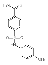 4-[(4-methylphenyl)sulfamoyl]benzenecarbothioamide结构式