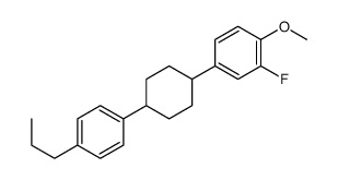 2-fluoro-1-methoxy-4-[4-(4-propylphenyl)cyclohexyl]benzene结构式