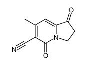 7-METHYL-1,5-DIOXO-1,2,3,5-TETRAHYDROINDOLIZINE-6-CARBONITRILE Structure