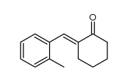 1-(2-methyl-benzylidene-(seqtrans))-cyclohexanone-(2) Structure