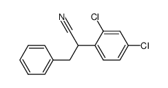 α-(2,4-dichlorophenyl)benzenepropanenitrile Structure