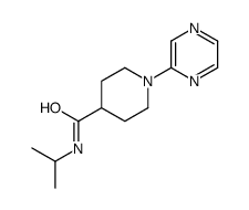 4-Piperidinecarboxamide,N-(1-methylethyl)-1-pyrazinyl-(9CI)结构式