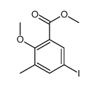 methyl 5-iodo-2-methoxy-3-methylbenzoate结构式