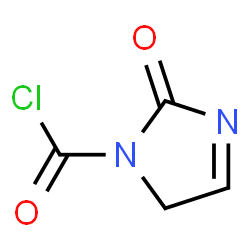 1H-Imidazole-1-carbonyl chloride, 2,5-dihydro-2-oxo- (9CI)结构式