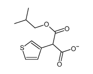 3-(2-methylpropoxy)-3-oxo-2-thiophen-3-ylpropanoate结构式