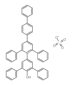 4-[2,6-diphenyl-4-(4-phenylphenyl)pyridin-1-ium-1-yl]-2,6-diphenylphenol,perchlorate Structure