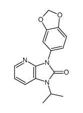 3-benzo[1,3]dioxol-5-yl-1-isopropyl-1,3-dihydro-imidazo[4,5-b]pyridin-2-one Structure