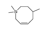 1,1,4-trimethyl-3,4,5,8-tetrahydro-2H-silocine结构式