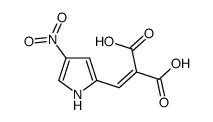 2-[(4-nitro-1H-pyrrol-2-yl)methylidene]propanedioic acid Structure