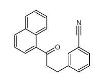 3-(3-naphthalen-1-yl-3-oxopropyl)benzonitrile结构式